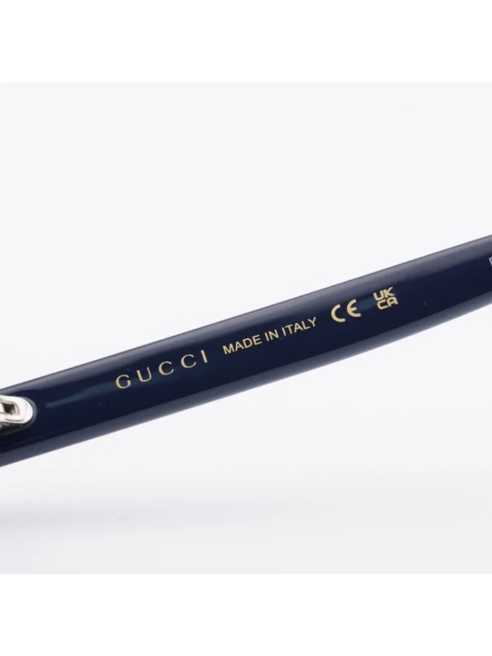 Gucci GG2106S 004 Sunglasses Blue to Grey Gradient Square Frame, Smoke Lenses